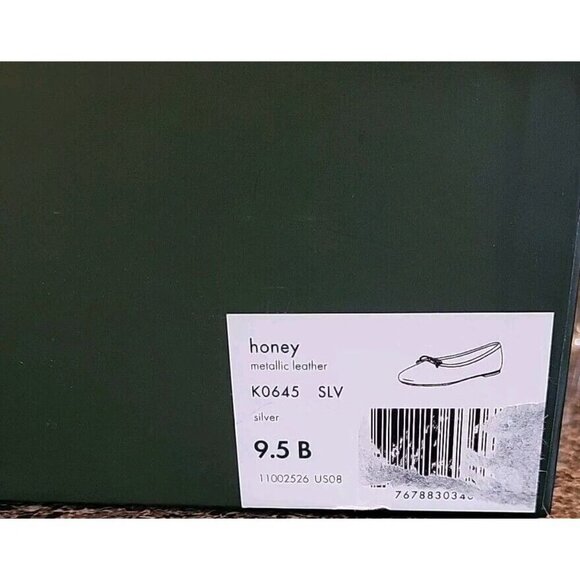 KATE SPADE NEW YORK Honey Metallic Leather Ballet Flats SZ 9.5 B New In Box NIB - Picture 5 of 13